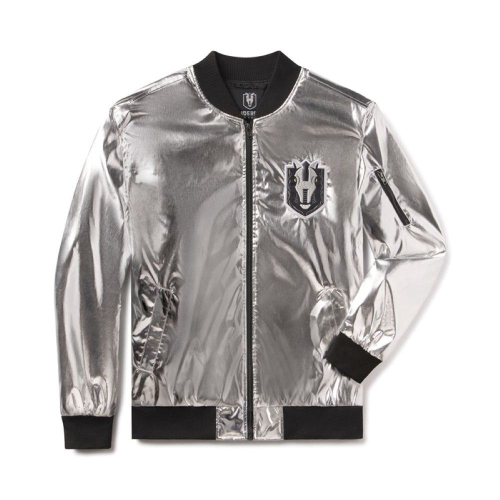 Henderson Silver Knights Metallic Bomber Jacket1