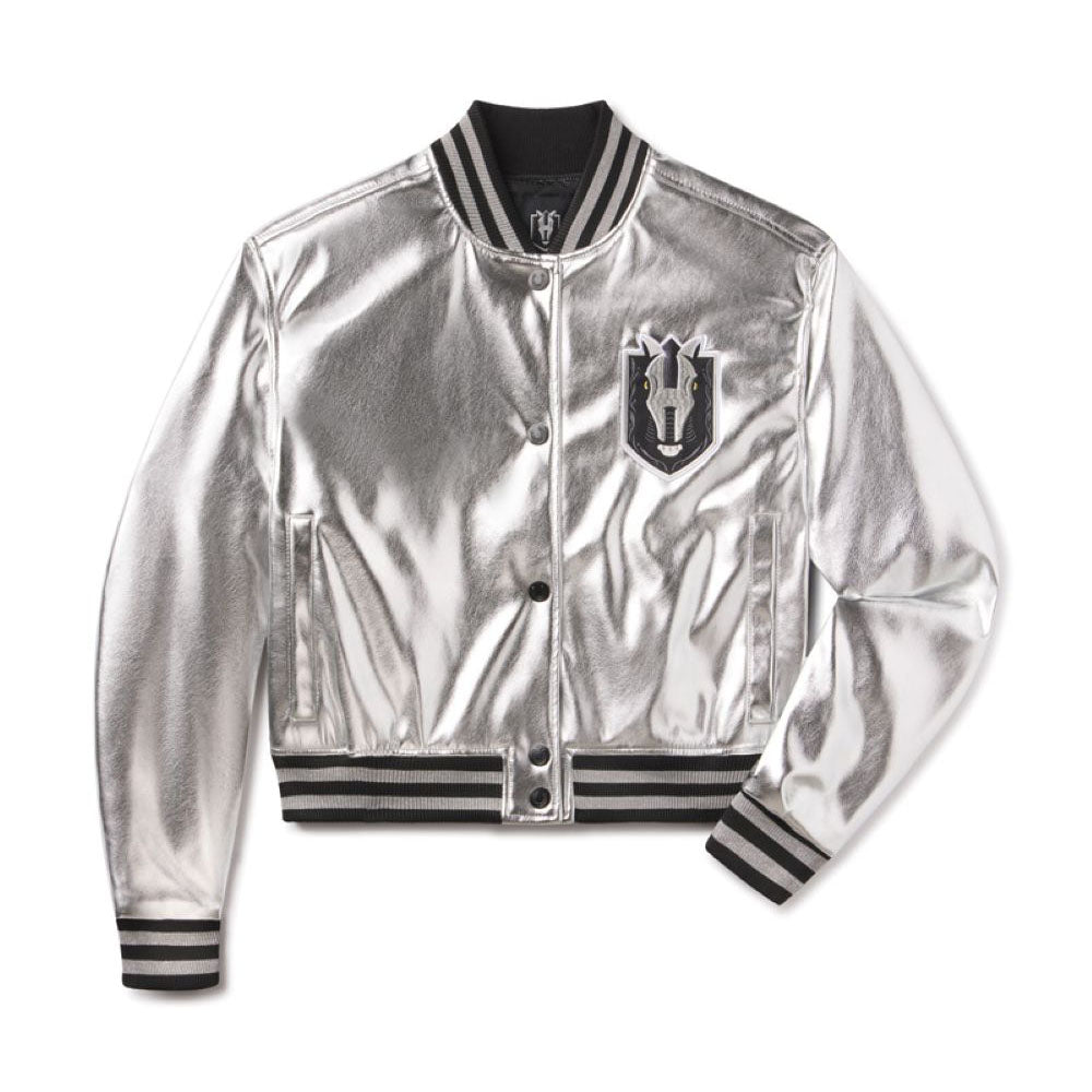 Henderson Silver Knights Women's Faux Leather Crop Jacket