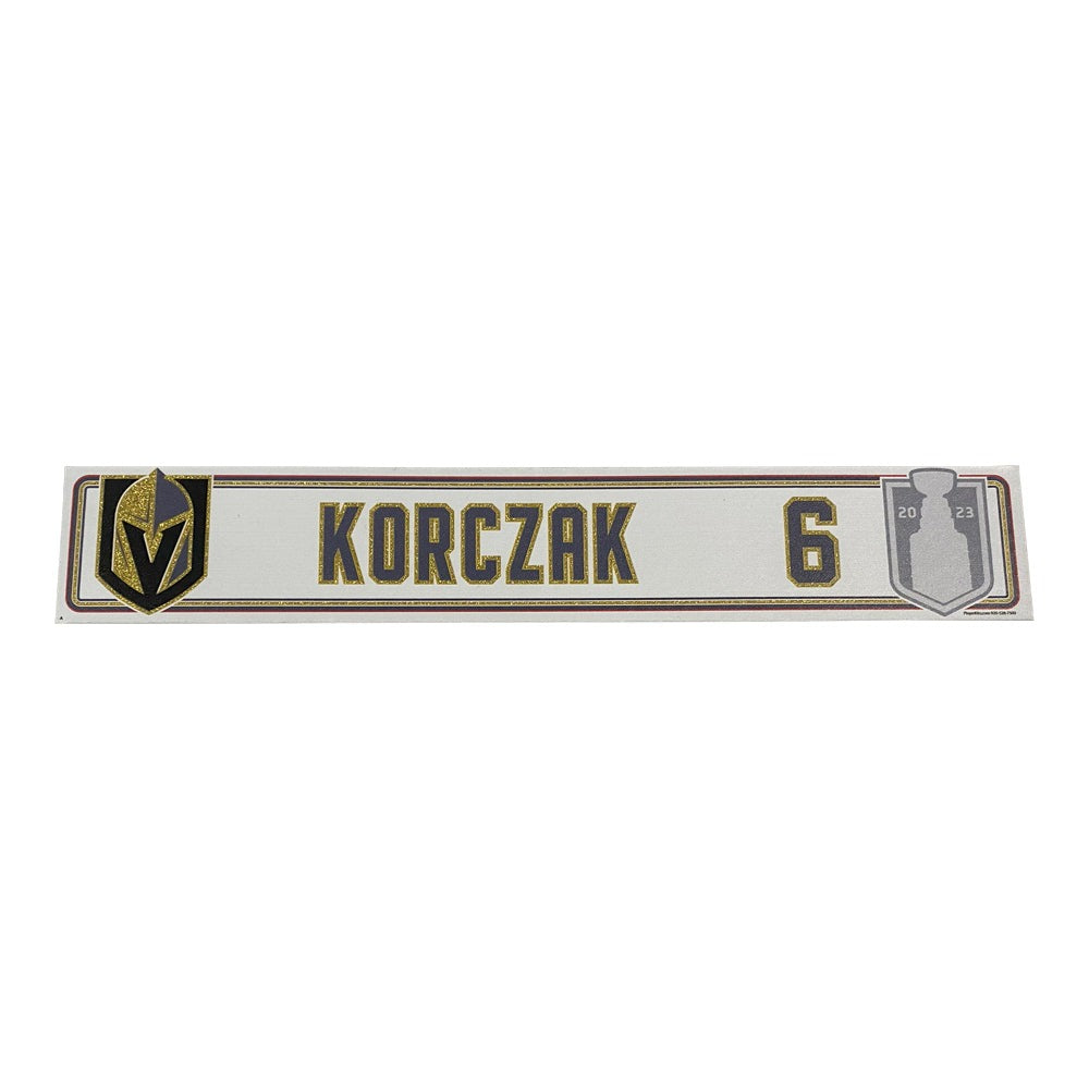 Korczack Stanley Cup Final Locker Away Nameplate - SC187
