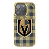 Vegas Golden Knights Plaid Bling Phone Case