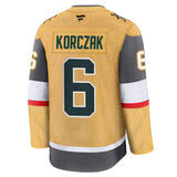 Vegas Golden Knights Fanatics Premium #6 Kaedan Korczak Jersey