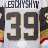 Game-Issued: #39 Jake Leschyshyn White Set 1 Jersey 2019/20 Season-4804