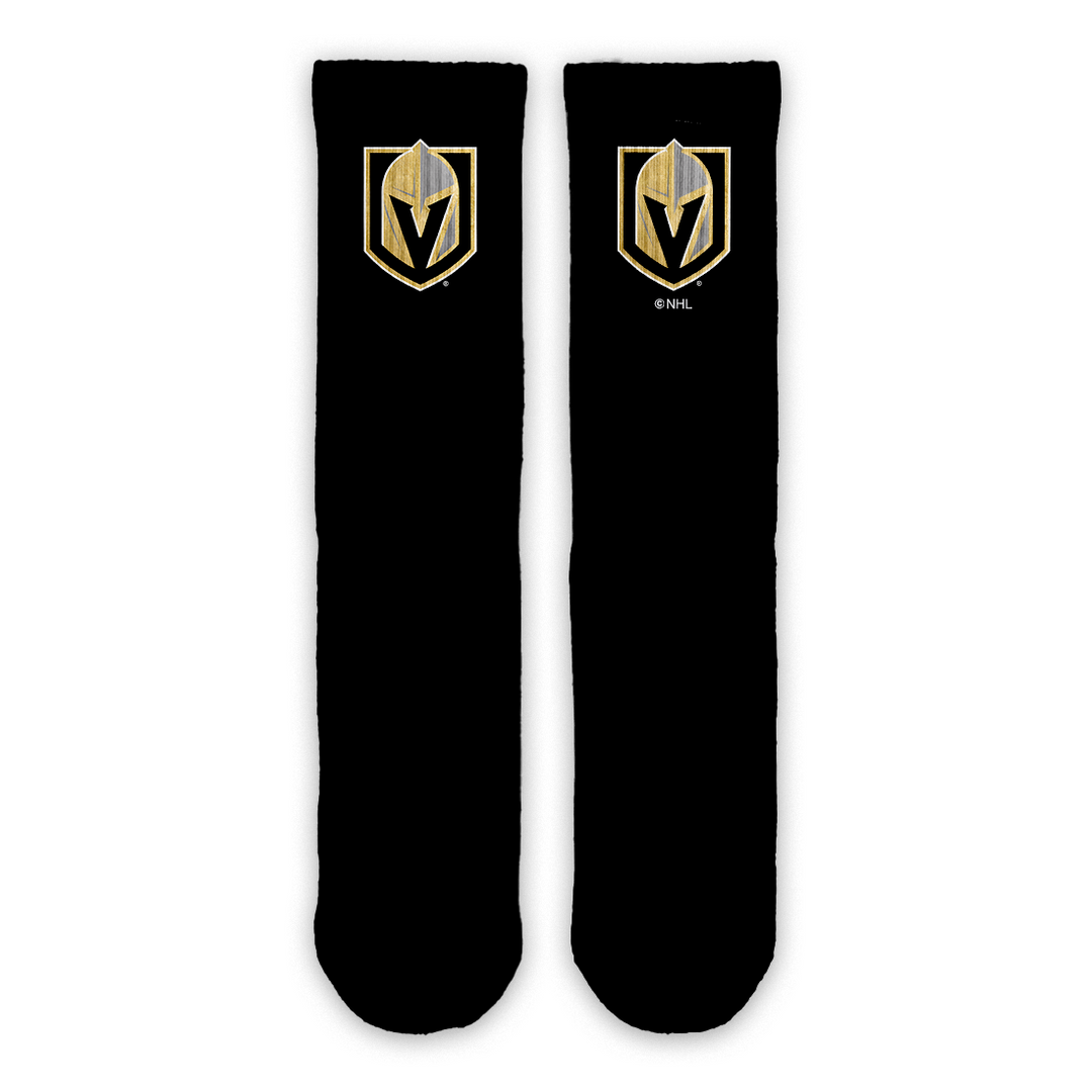 Vegas Golden Knights Primary Logo Lifestyle Black Socks
