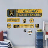 Vegas Golden Knights Repositionable Wall Decal Set - Street Signs