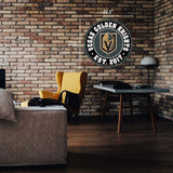 Vegas Golden Knights Sign - 22" Round Distressed Logo