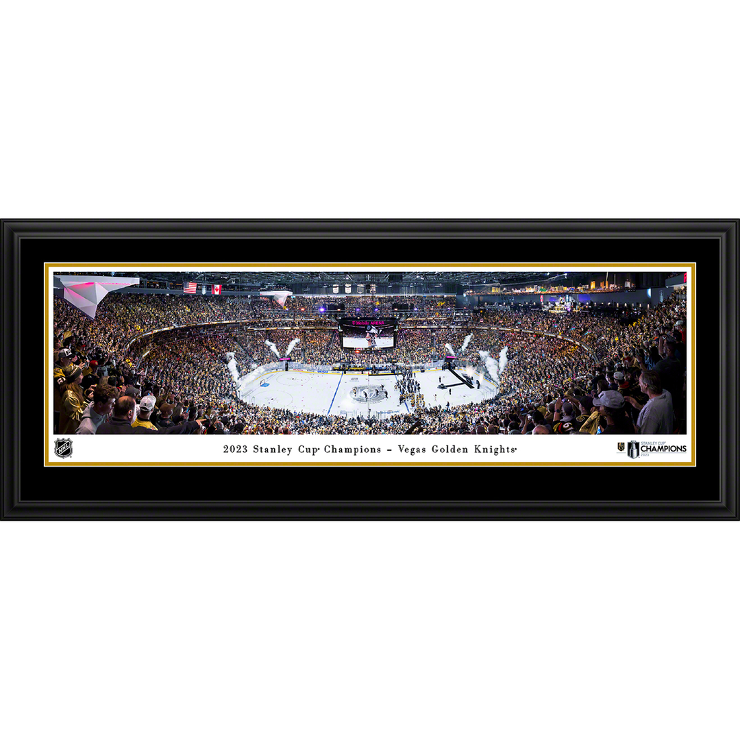 Vegas Golden Knights 2023 Stanley Cup Champions Select Frame Panoramic Photo
