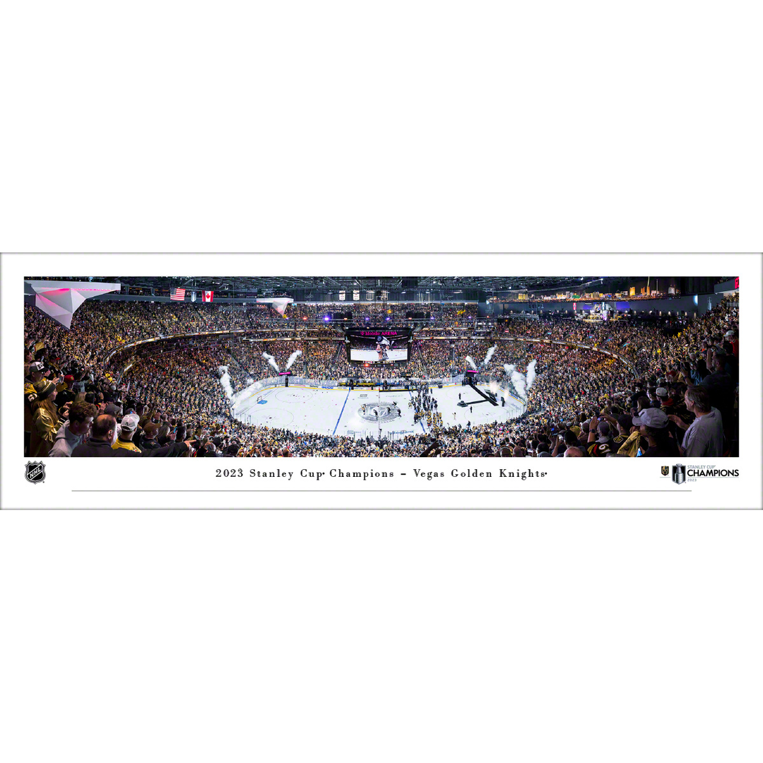 Vegas Golden Knights 2023 Stanley Cup Champions Panoramic Printed Photo