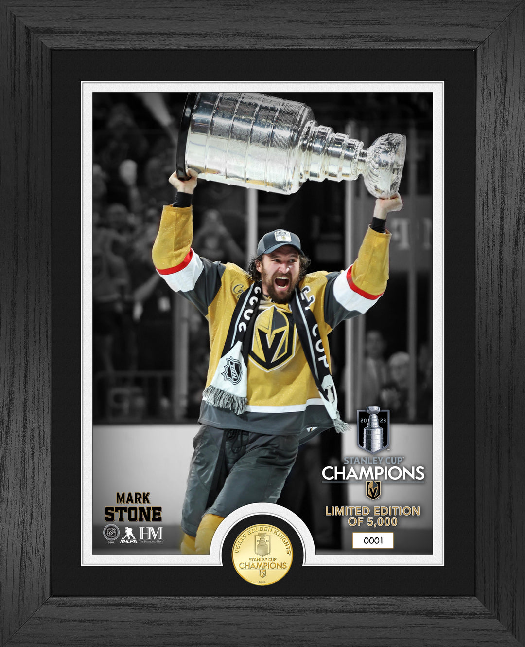 Vegas Golden Knights 2023 Stanley Cup Champions Framed Captain Mark Stone Photo