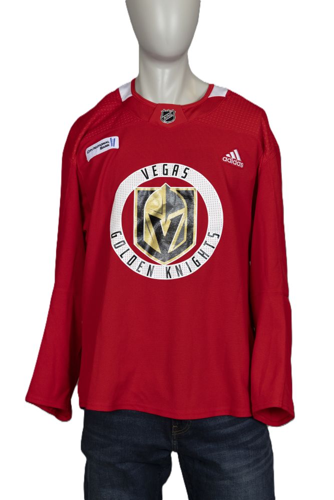 Vegas Golden Knights Red Practice Jersey (City National Arena Patch)
