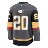Vegas Golden Knights Fanatics Premium #20 Brandon Saad Jersey