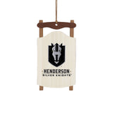 Henderson Silver Knights Wood Sled Ornament