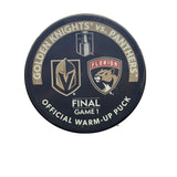 VGK vs FLA Stanley Cup Final Game 1 Warm-up Puck- 6/3/2023