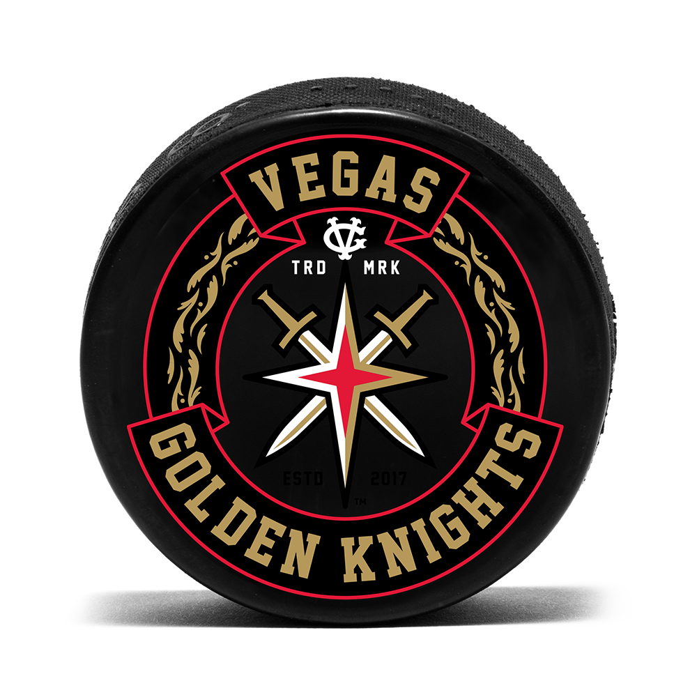 Vegas Golden Knights Alternate Logo Puck
