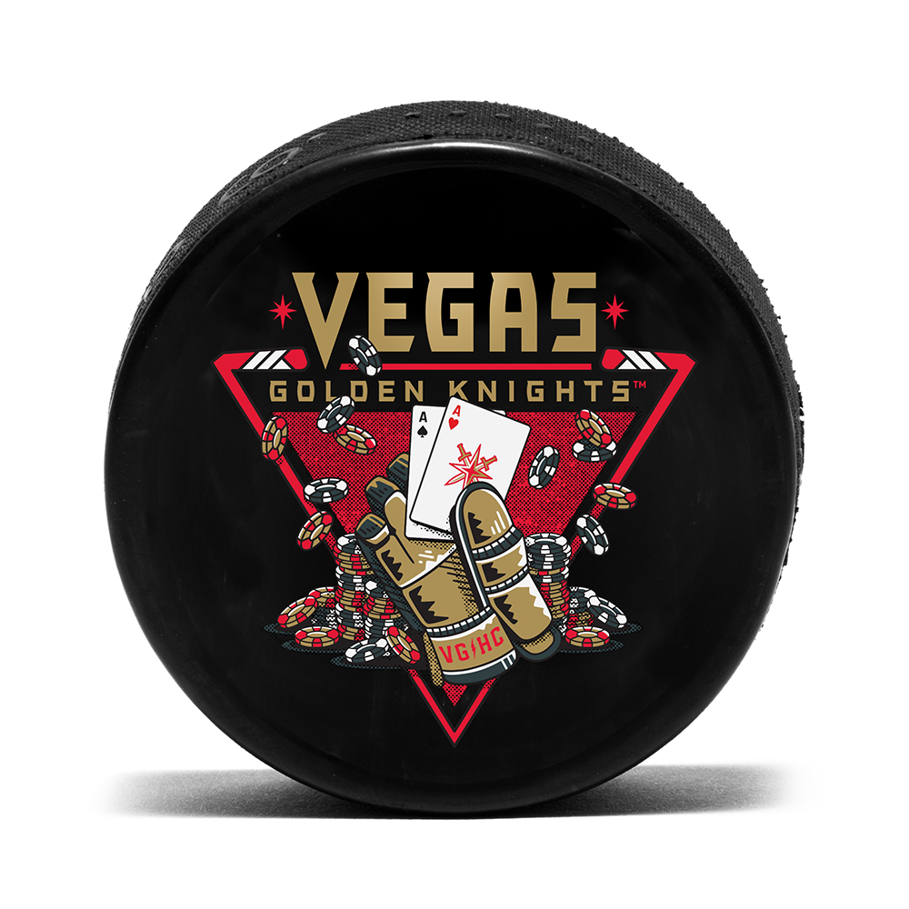 Vegas Golden Knights Pocket Aces Puck