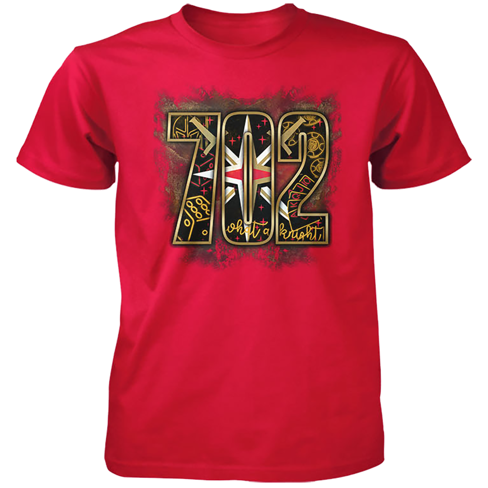 Vegas Golden Knights Shirt VGK with 702 on the back LTD Edition