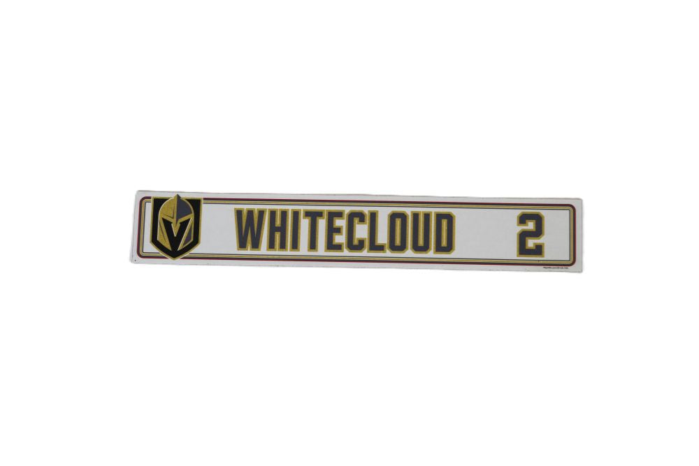 #2 Zach Whitecloud 2024-2025 Locker Nameplate-19728