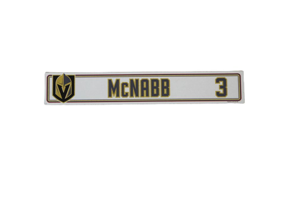 #3 Brayden McNabb 2024-2025 Locker Nameplate-19729