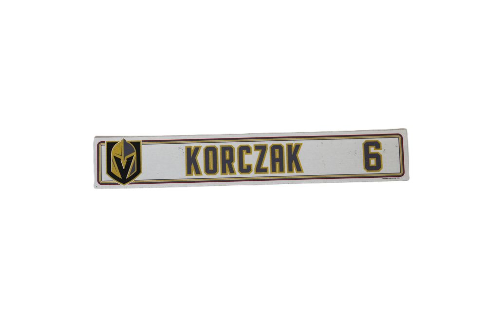 #6 Kaedan Korczak 2024-2025 Locker Nameplate-19731