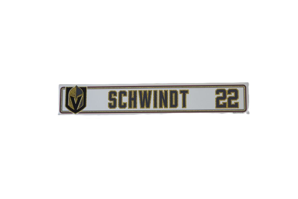#22 Cole Schwindt 2024-2025 Locker Nameplate-19752