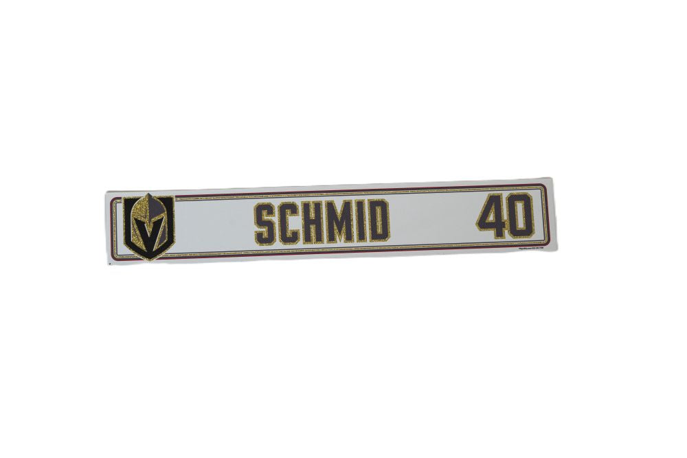 #40 Akira Schmid 2024-2025 Locker Nameplate-19761