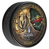 MIN vs. VGK 2025 Stanley Cup Playoffs Round 1 Match-up Puck