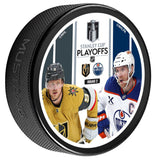 Vegas Golden Knights 2025 Stanley Cup Playoffs Jack Eichel vs. Connor McDavid Dueling Puck