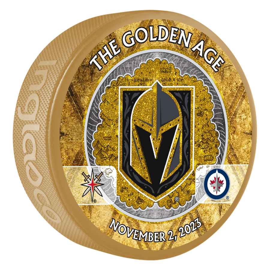 Winnipeg Jets VS Vegas Golden Knights Match-Up Puck - November 2, 2023