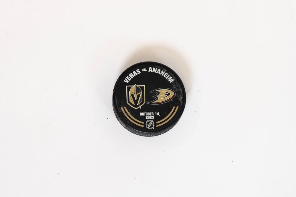 VGK vs ANA Warm-Up Puck-10/14/23