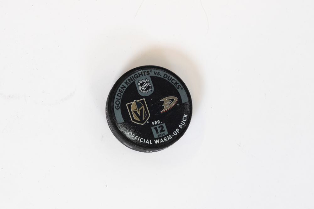 VGK vs ANA Warm-Up Puck-2/12/2023