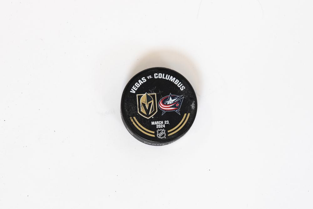 VGK vs CBJ Warm-Up Puck-3/23/2024