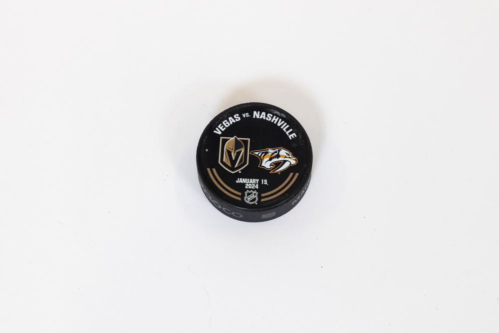 VGK vs NSH Warm-Up Puck-1/15/2024