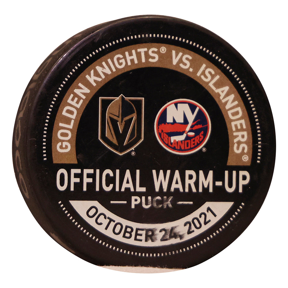 NYI vs. VGK Warm-Up Puck - 10/24/2021