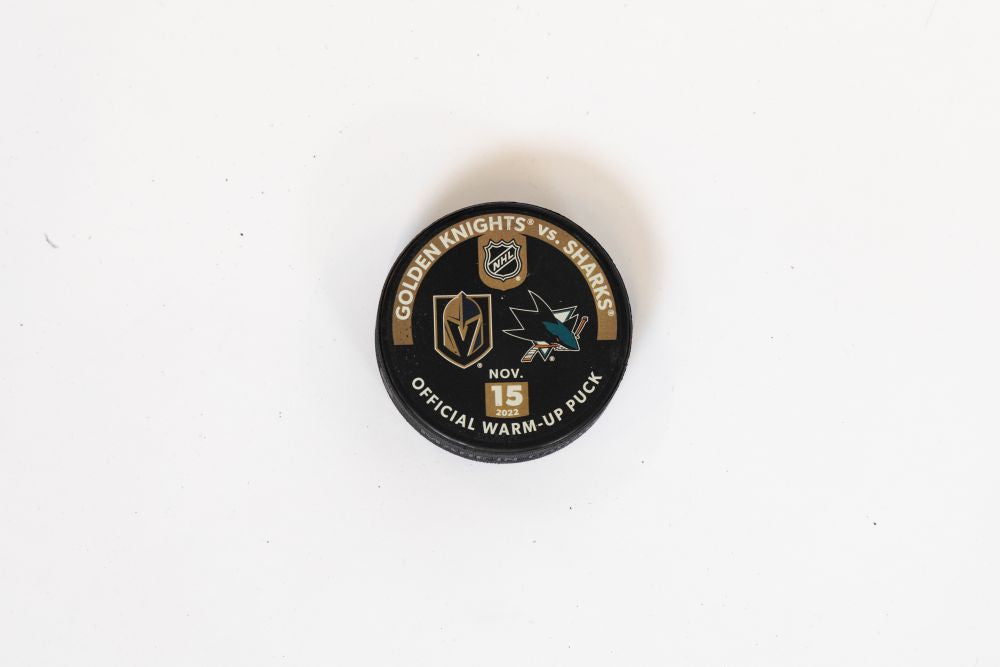 VGK vs SJS Warm-Up Puck-11/15/2022