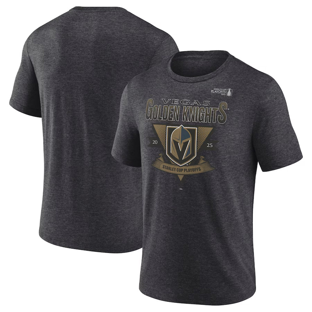Vegas Golden Knights 2025 Stanley Cup Playoffs Crossbar Tri-Blend Tee