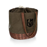 Vegas Golden Knights - Coronado Canvas and Willow Basket Tote