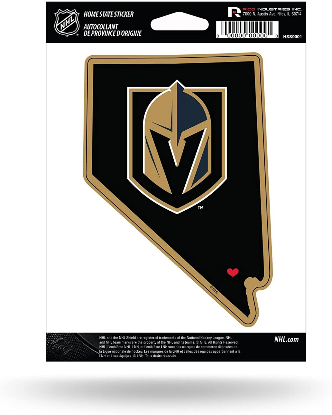 Vegas Golden Knights 5-Inch Nevada Decal