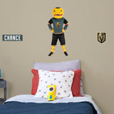 Chance Mascot - RealBig Collection - Official NHL - Vegas Golden Knights - Reusable Vinyl Wall Decals