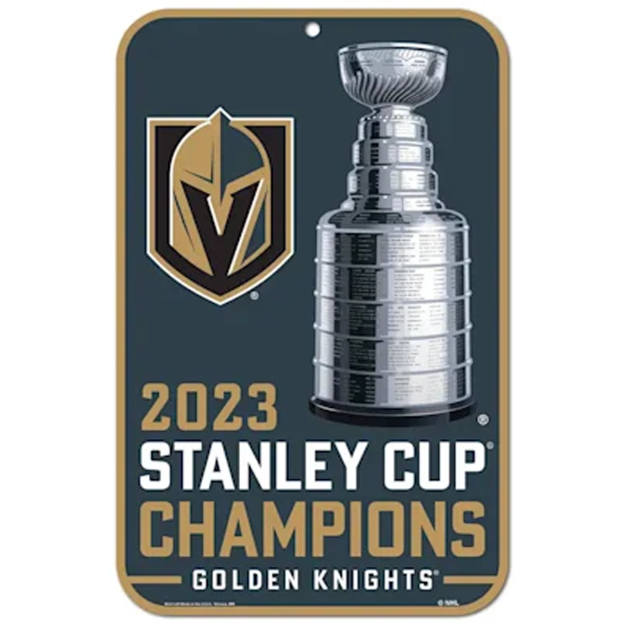 Vegas Golden Knights 2023 Stanley Cup Champions 11 x 17 Plastic
