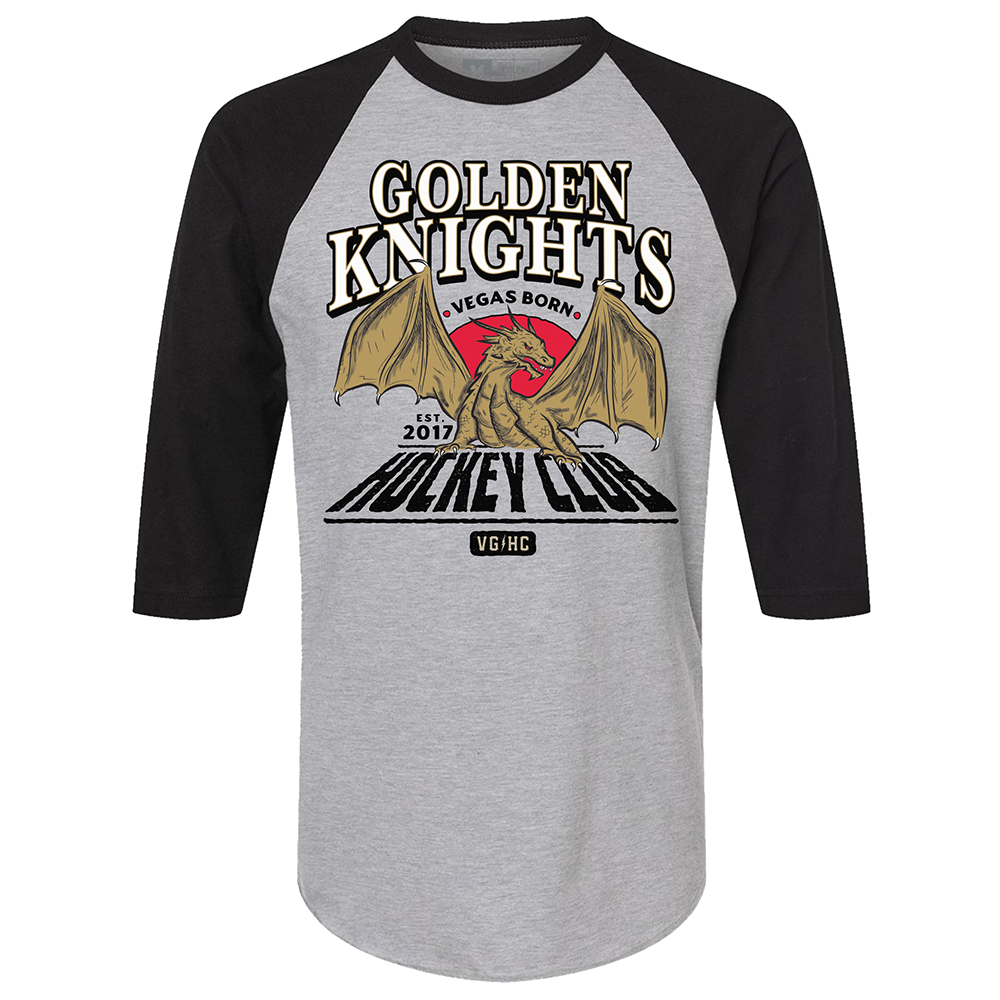 Vegas Golden Knights Vegas Born Dragon Raglan - Shirt