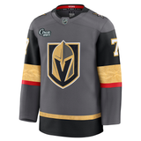 Vegas Golden Knights Fanatics Premium Stitched Alex Pietrangelo Jersey in gray, black, gold