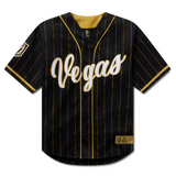 Vegas Golden Knights Gold Detail Baseball Jersey - Shirt