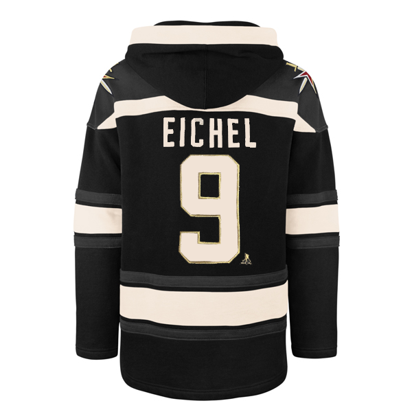 Vegas Golden Knights Jack Eichel Superior Primary Logo Lacer Vegas Golden Knights Jack Eichel Superior Primary Logo Lacer