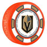 Vegas Golden Knights Primary Logo Orange Poker Chip Puck