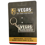 Vegas Golden Knights Rink Glass Keychain - Vegas Team Store