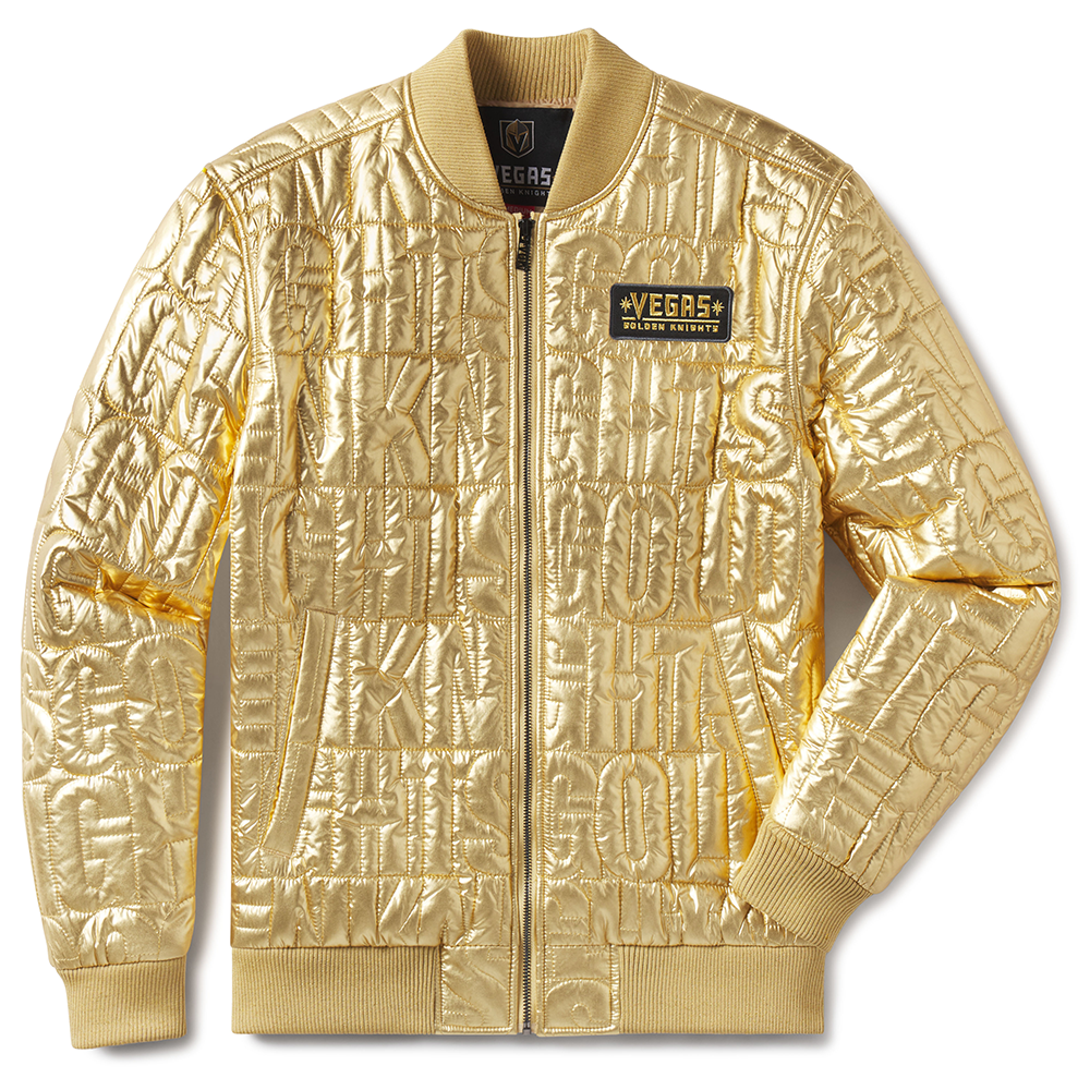 Golden knights gold bomber jacket discount