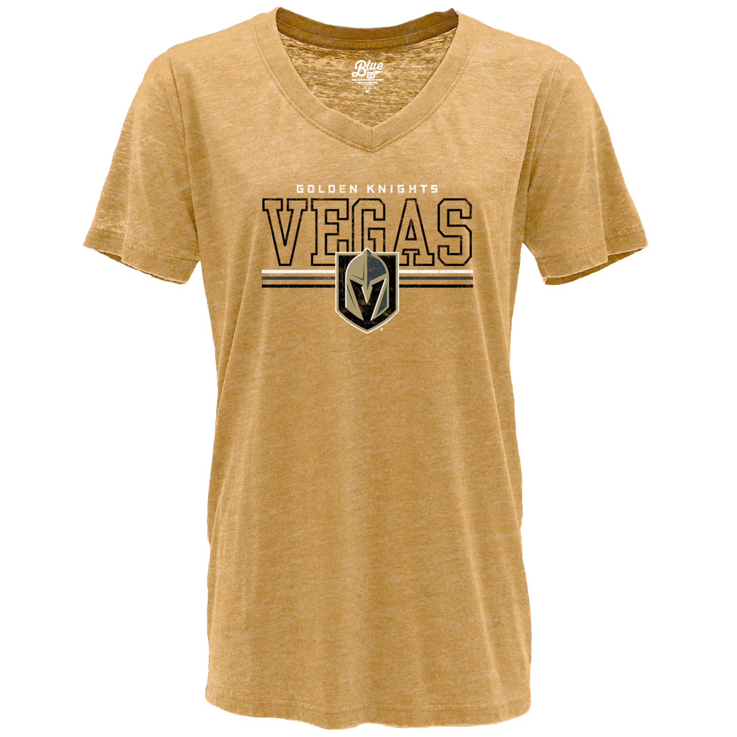 Vegas Golden Knights Women's Gold Primary Open Block Tee