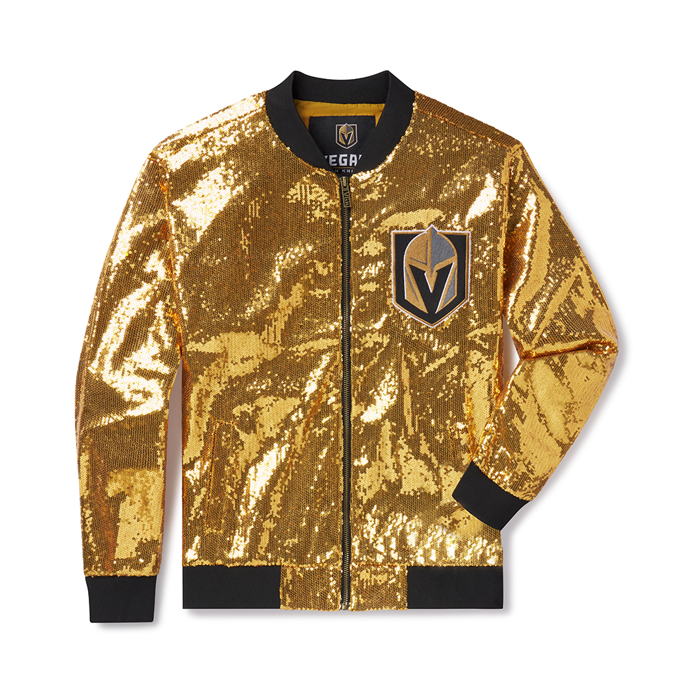 las vegas golden knights gear Vegas Golden Knights Women's Primary Sequin Jacket