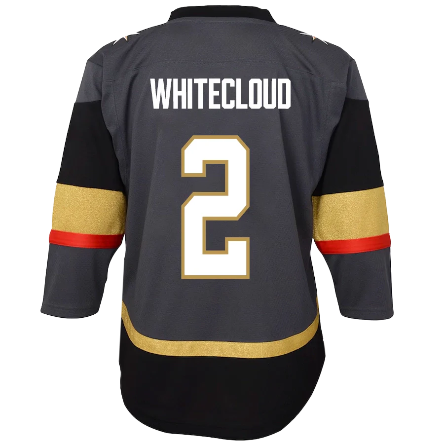 Vegas Golden Knights Youth Premier #2 Zach Whitecloud Alternate Jersey