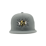 Vegas Golden Knights Youth Primary Bam Snapback - GREY