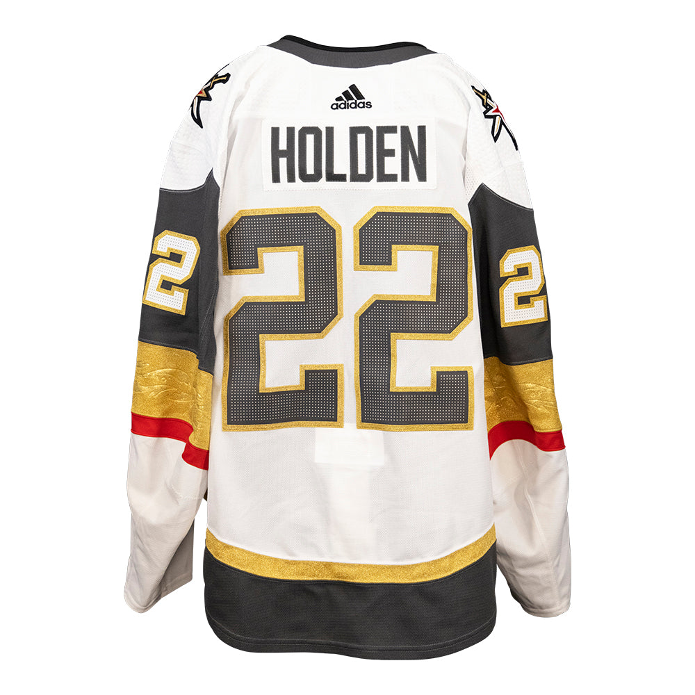 Vegas Golden Knights #22 Nick Holden Game-Worn Playoff Away Jersey